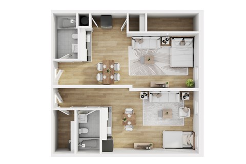 Floor plan for studio, 1 bath, 446 sqft