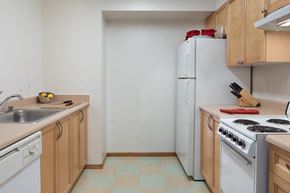 Seattle apartment for rent - Kitchen with cabinets at Gilmore Apartments, Seattle