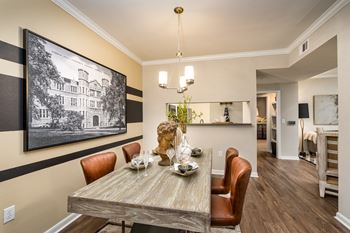 Crown molding in select homes