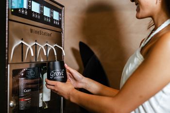 Winestation membership with access to a temperature-controlled wine dispenser featuring 4 seasonal blends