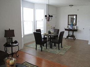 Toms River apartment for rent - a dining room with a table and chairs