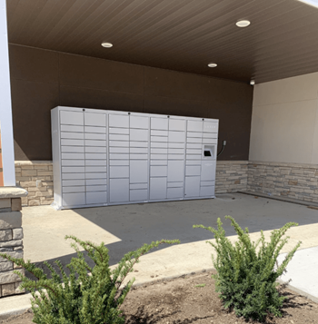 Package receiving lockers