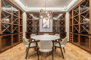 Kingston apartment for rent - Dining room with a round table and chairs at 2274 Princess St., Ontario, K7M 3G4
