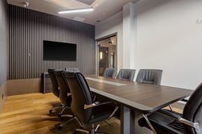 Kanata apartment for rent - Conference Area with a long table and chairs at The Woods at 180 Kanata Avenue Apartments, Kanata, Ontario