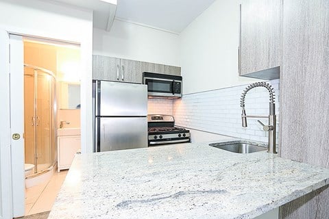 Floor plan for 1 bed, 1 bath, 435 sqft