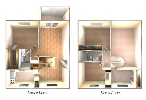Floor plan for 3 beds, 2 baths, 1544 sqft