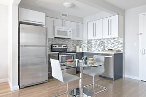 Woodside apartment for rent - Modern Kitchen at The Icon 52 Apartments, New York, 11377