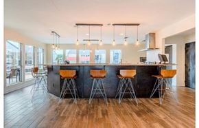 Dallas apartment for rent - a kitchen with a counter and bar stools at Cityscape, Dallas, TX
