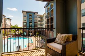 Germantown apartment for rent - Private balcony overlooking the pool deck at Liberty Mill in Germantown, MD