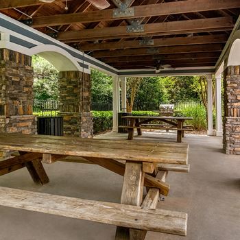 Picnic pavilion with grilling station