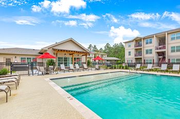Resort-style swimming pool