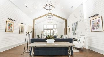 Fairhope apartment for rent - a living room with a couch and a table