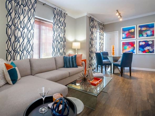 Rockville apartment for rent - a living room with a couch and a table