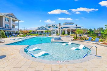 Resort-style swimming pool
