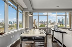 Weehawken apartment for rent - Modern Dining Area at RiversEdge, Weehawken, NJ