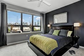 Weehawken apartment for rent - Bedroom with bed at RiversEdge, Weehawken, New Jersey
