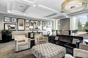 Weehawken apartment for rent - a living room with furniture and a large window