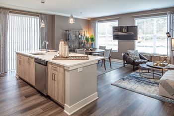 Luxury plank flooring throughout