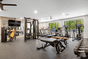 Parsippany apartment for rent - Modern Gym at The Lawrence, New Jersey