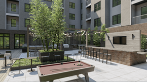 Linden apartment for rent - Pool table at The Hartlan, Linden, NJ