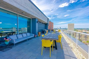 Rooftop terrace with bbqs