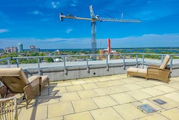 Rooftop terrace with bbqs