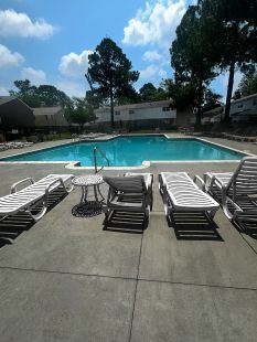 Virginia Beach townhouse for rent - Outdoor community pool at Lynnhaven Landing Apartments in Virginia Beach, offering residents a place to relax and enjoy the sun