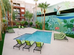 Las Vegas apartment for rent - Sparkling pool and lounge area at The Vine on 8th, Las Vegas