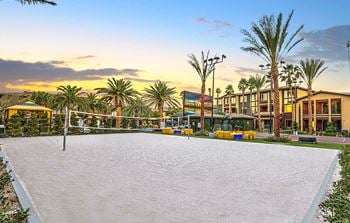 Sand volleyball court