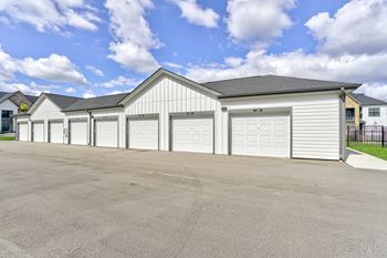 A row of garage doors 