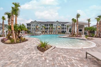 A large swimming pool