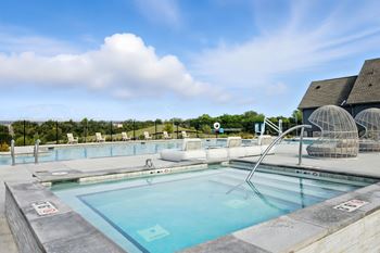 Large outdoor swimming pool