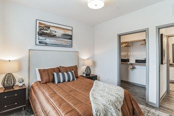 Bedroom with closet