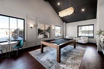Clubhouse with billiards table