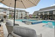 Fort Collins apartment for rent - Pool umbrella on deck