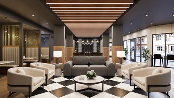 Social hub and resident lounge