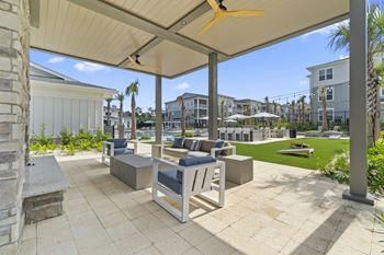 Outdoor lounge area