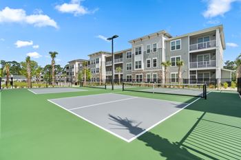 Large tennis courts