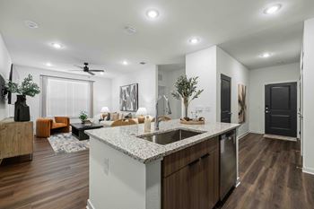 Kitchen sink with faucet