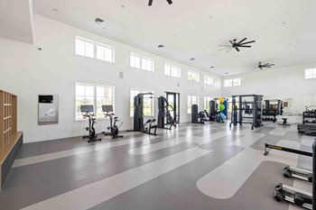 A spacious gym