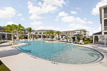 A large swimming pool