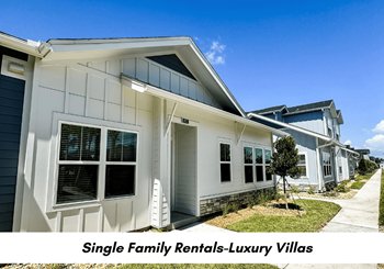A single family rentals luxury villas on the side of a house