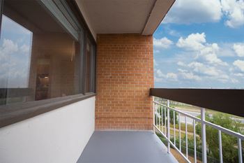 Apartments with large balconies