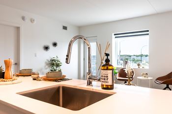 Pull down kitchen faucet