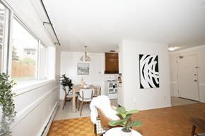 Winnipeg apartment for rent - A dining room with a table and chairs.