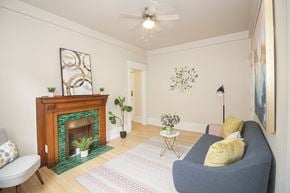 Winnipeg apartment for rent - Living room at 745 Wolseley Apartments for rent in Canada