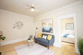 Winnipeg apartment for rent - Living room at 745 Wolseley Apartments for rent in Winnipeg, Manitoba