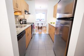 Winnipeg apartment for rent - Efficient Appliances In Kitchen at 1310 Archibald Apartments, Winnipeg, MB R2J 0Z4