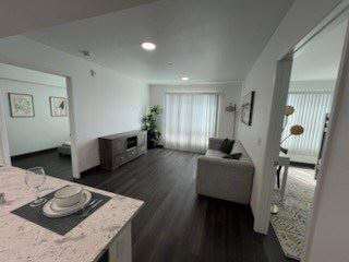 San Ysidro apartment for rent - A living room with a couch and a television.