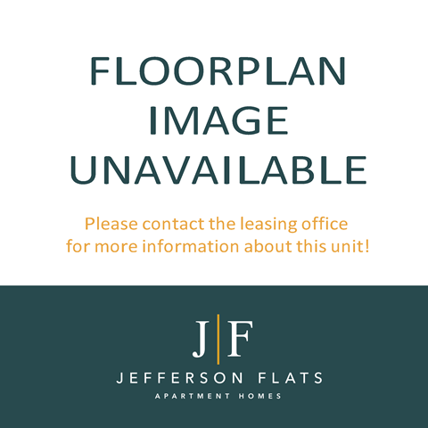 Floor plan for studio, 1 bath, 491 sqft